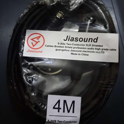 Jiasound XLR Cable Microphone Cable Oxygen Free XLR Male – XLR Female – 4 Meter