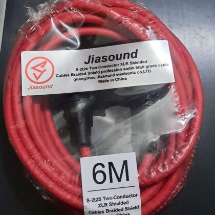 Jiasound XLR Cable Microphone Cable Oxygen Free XLR Male – XLR Female – 6 Meter