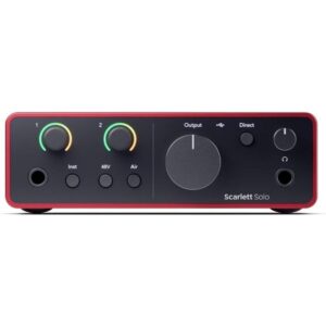 Focusrite Scarlett Solo 4th Gen USB Audio Interface-muxsound