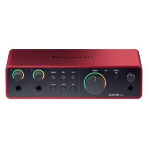 Focusrite Scarlett 2i2 4th Gen USB Audio Interface-muxsound